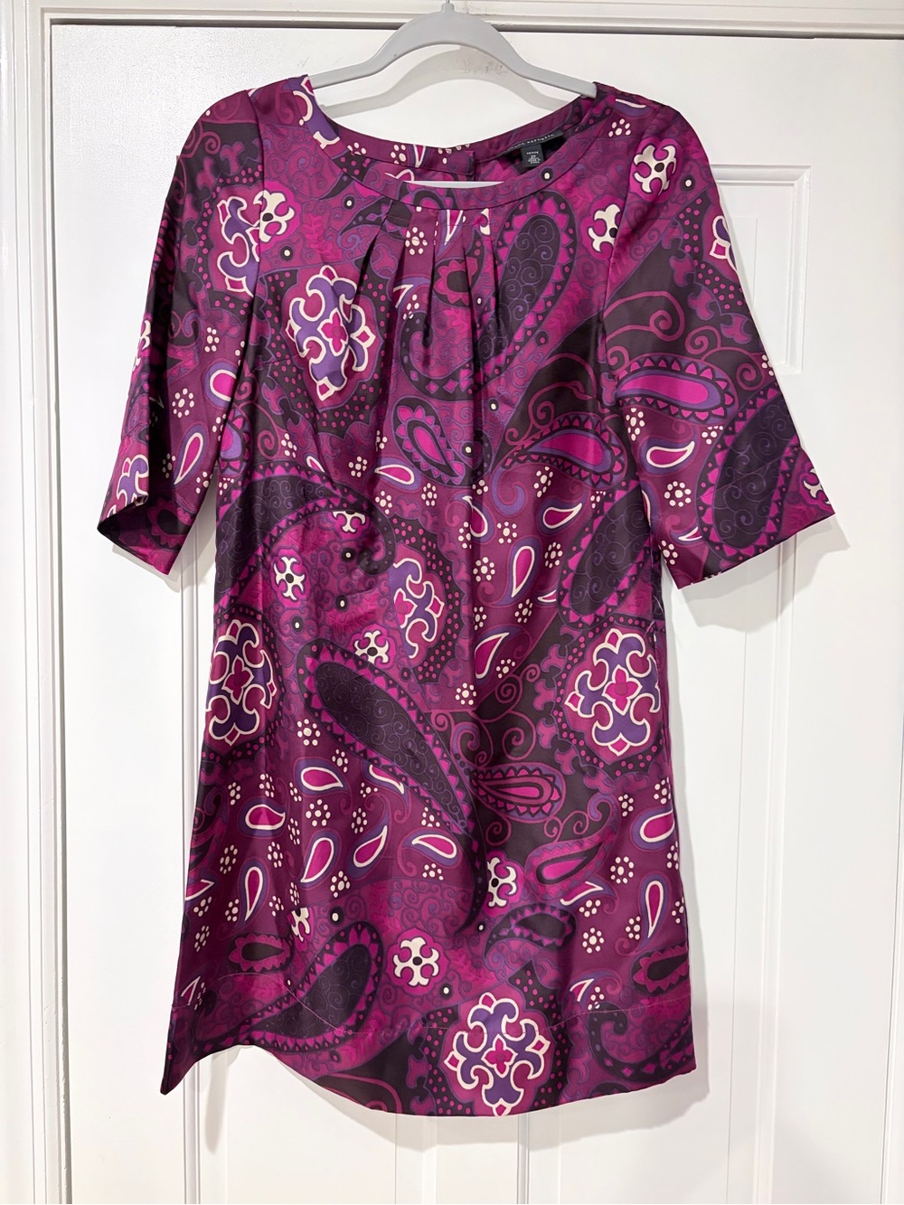 Banana Republic Purple Paisley Midi Dress